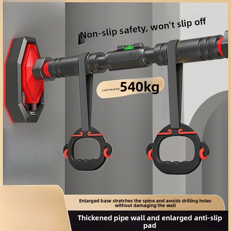 Home Gym Rig - 室内用ドア枠マウント式懸垂バー、穴あけ不要、吊り下げリング付き、家族向けフィットネス器具、懸垂バー、ジム器具