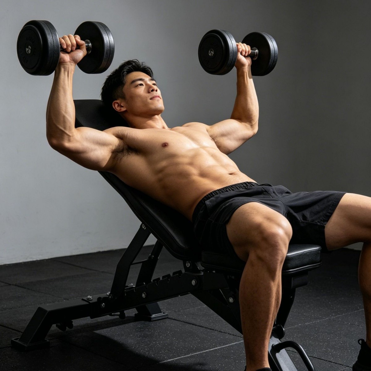 Home Gym Bench - 多機能折りたたみ式ウェイトホームジムワークアウトベンチ、調整可能な傾斜・下降機能付きフィットネスチェア、ダンベルプレスやフライエクササイズに最適