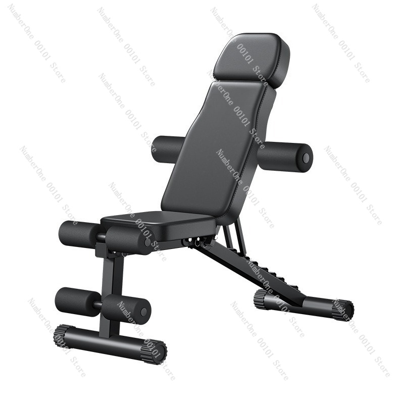 Home Gym Bench - ダンベルフィットネスチェア、多機能折りたたみ式ワークアウトベンチ、腹筋トレーナーと腕立て伏せチェア、ホームジムエクササイズ機器