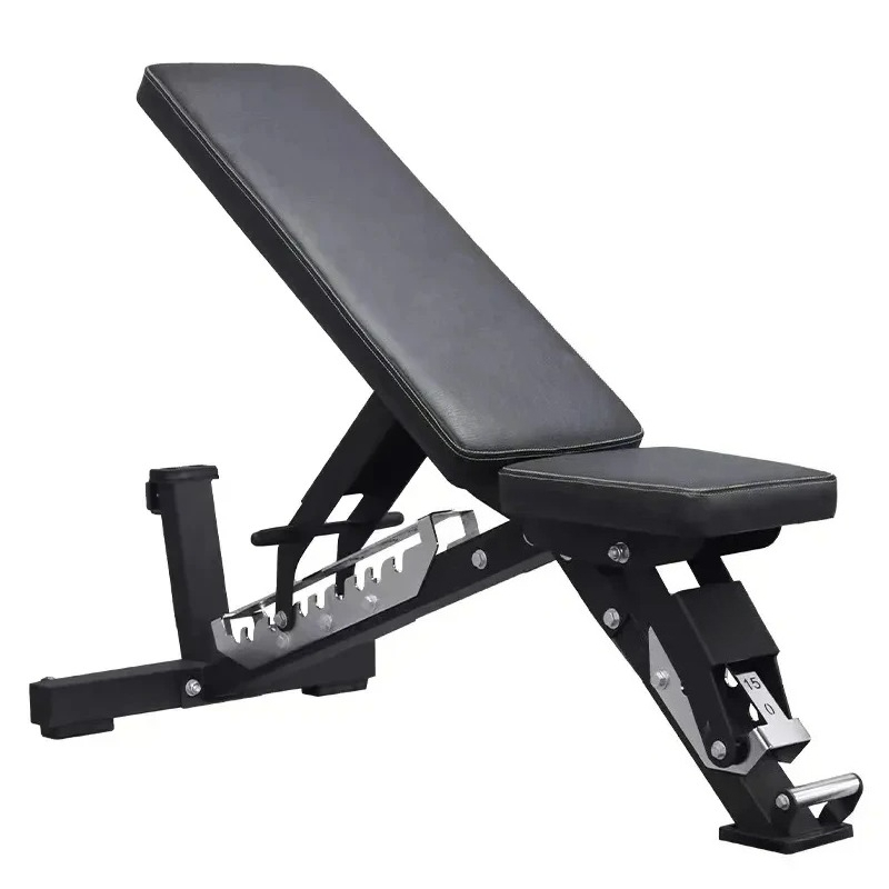 Home Gym Bench - 調節可能なダンベル折りたたみ式ベンチ - 簡単な組み立てで、家庭やジムでのウェイトトレーニングに実用的