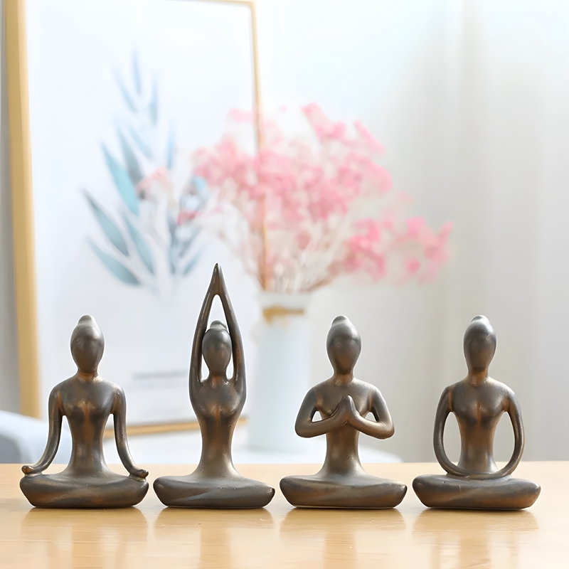女性のための抽象的なヨガの置物,女の子と女性のための,現代の - Home Gym Zen のレビューと価格