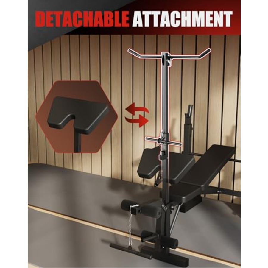 ホームジム筋トレベンチセット：7-in-1調整可能なウェイト - Home Gym Weight Bench のレビューと価格