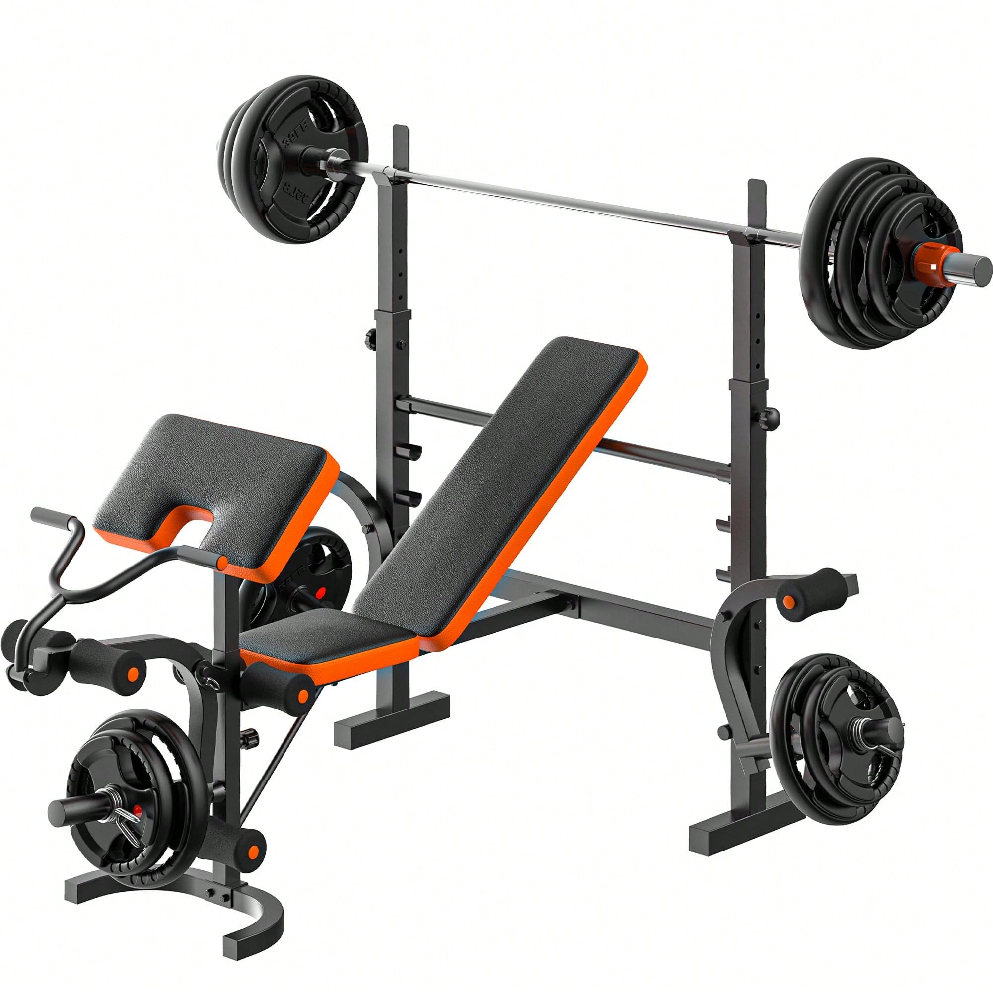 GIKPAL ウェイトベンチ、レッグエクステンション付きベン - Home Gym Weight Bench のレビューと価格