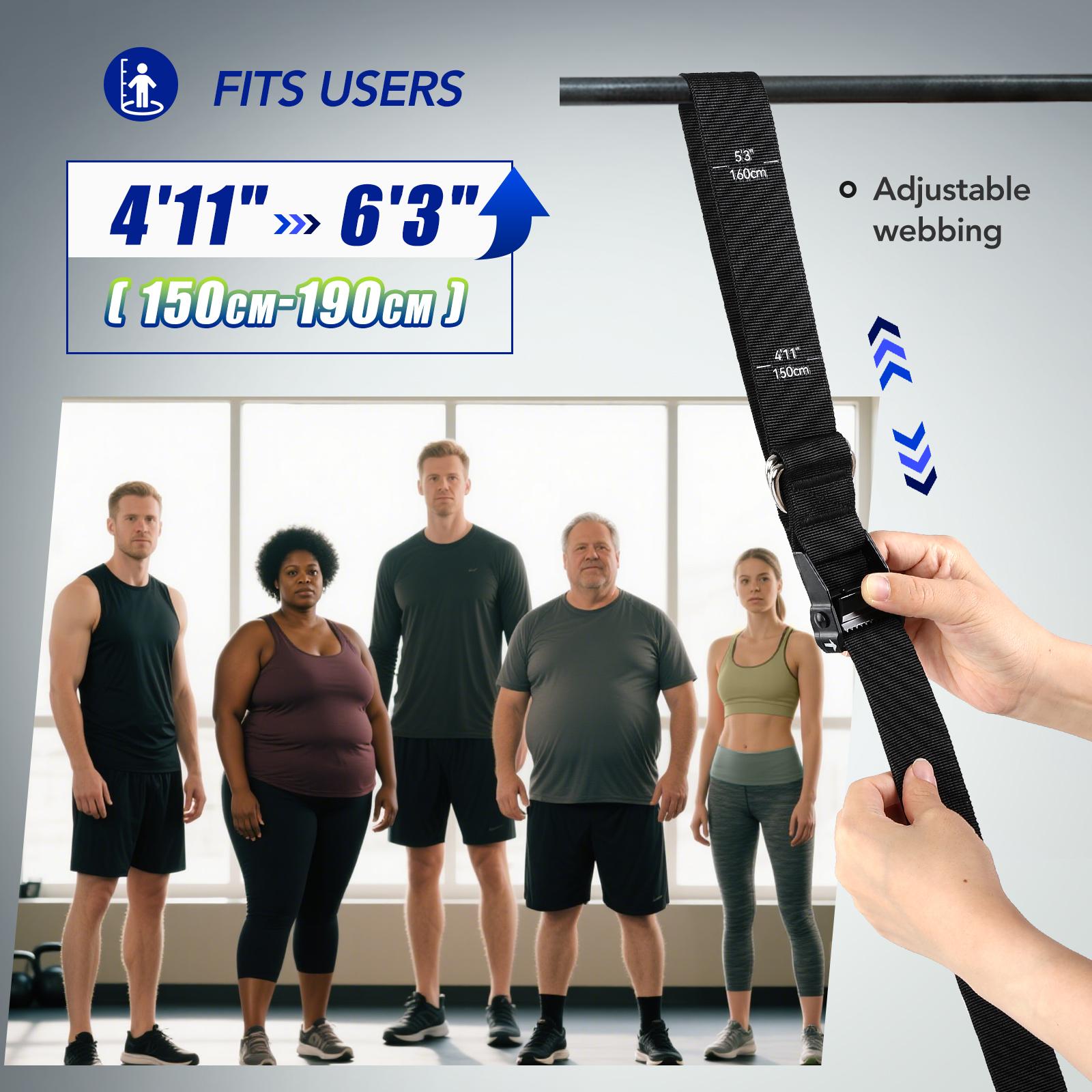 ヘビーデューティー懸垂補助バンドセット 4x80ポンド 調節 - Home Gym Rig のレビューと価格