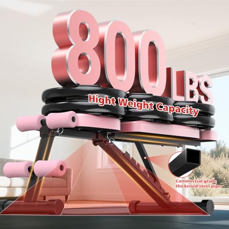 調節可能なウェイトベンチ、10段階の背もたれ付き、ホームジム - Home Gym Weight Bench のレビューと価格