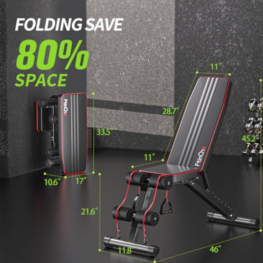 調節可能な折りたたみ式ウェイトベンチ ホームジム用 660ポ - Home Gym Weight Bench のレビューと価格