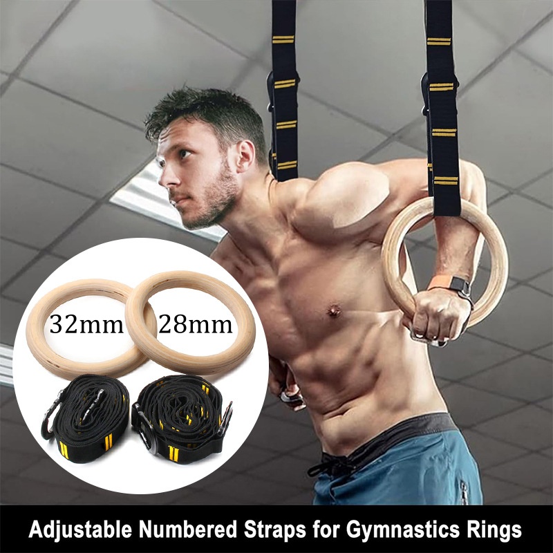 28mm 32mm プルアップ体操リング 吊り下げ式滑り止め - Home Gym Rig のレビューと価格
