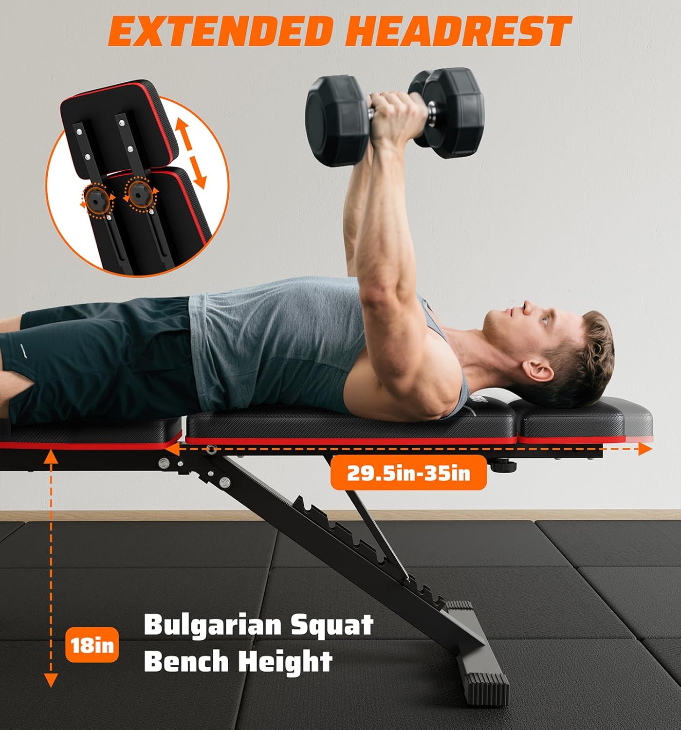 ホームジム折りたたみ式ウェイトベンチ、合金素材、シルバーカラ - Home Gym Bench のレビューと価格