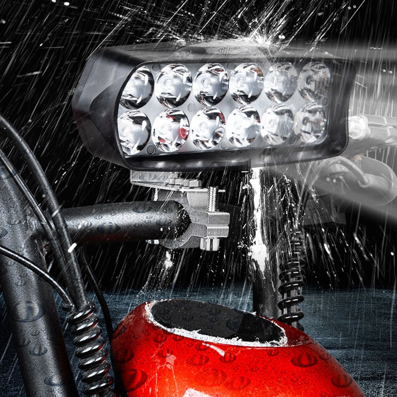 LEDモーターサイクルヘッドライト,12vスポットヘッド,8 - Head Racket Boom のレビューと価格