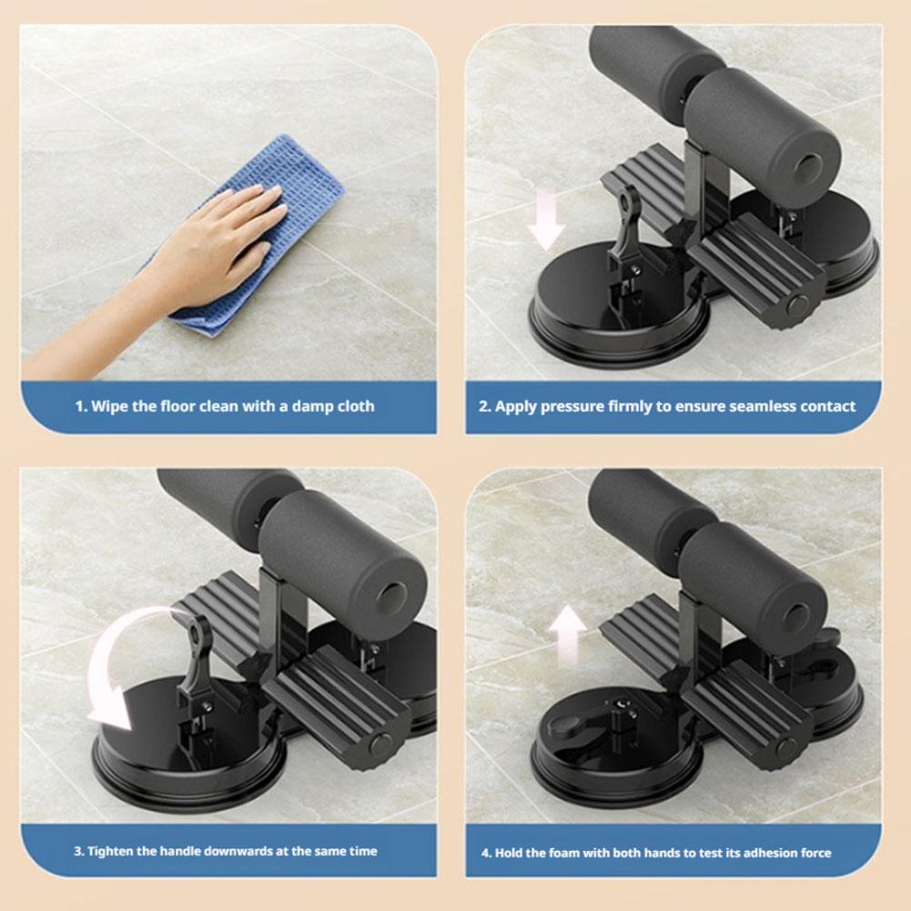 ダブルサクションカップ付きプルロープ付き腹筋トレーニング補助 - Home Gym Rig のレビューと価格