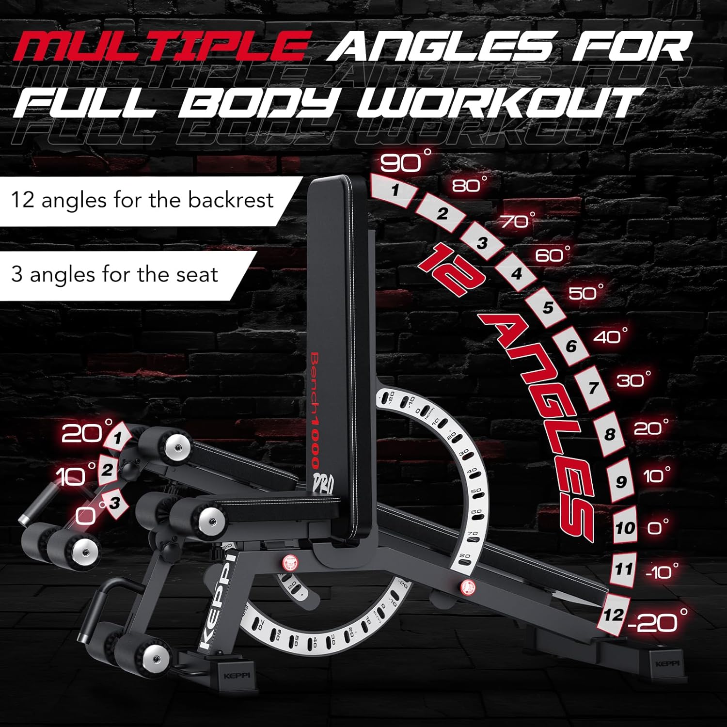 ホームジム筋力トレーニングウェイトベンチ、スチール製、グレー - Home Gym Bench のレビューと価格